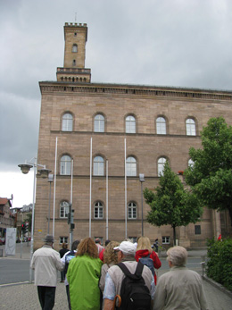 Das rathaus mit dem charakteristischen Palazzo Vecchio-Turm