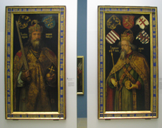 die beiden Gürer-Bemälde in der Barock Ausstellung im Germanischen Museum